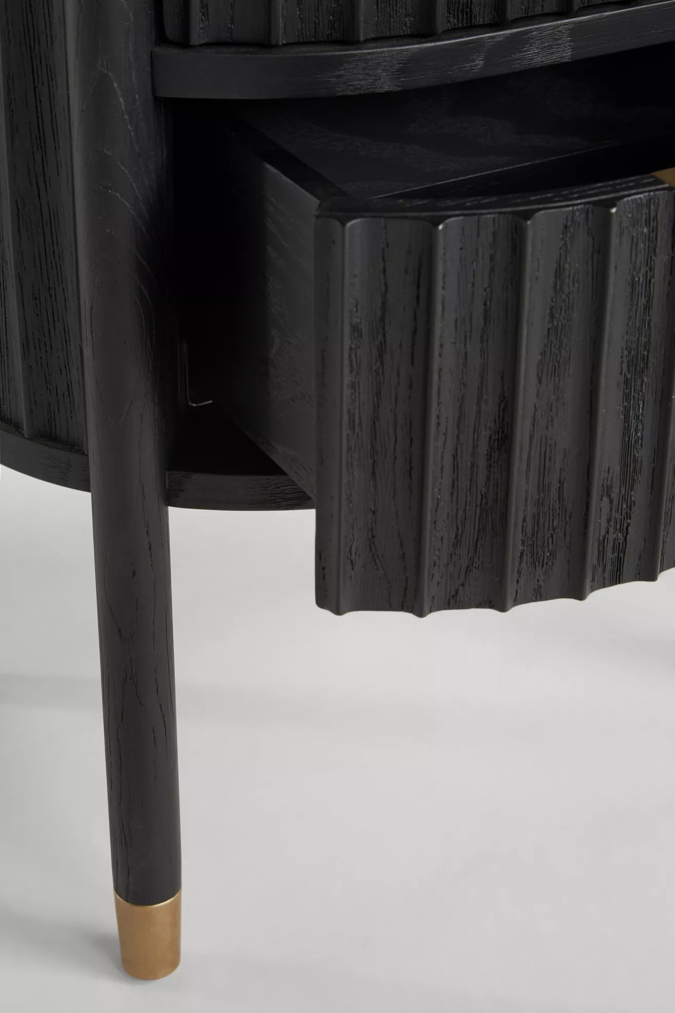 The Isla Fluted-Wood Two-Drawer Nightstand - thumbnail 10