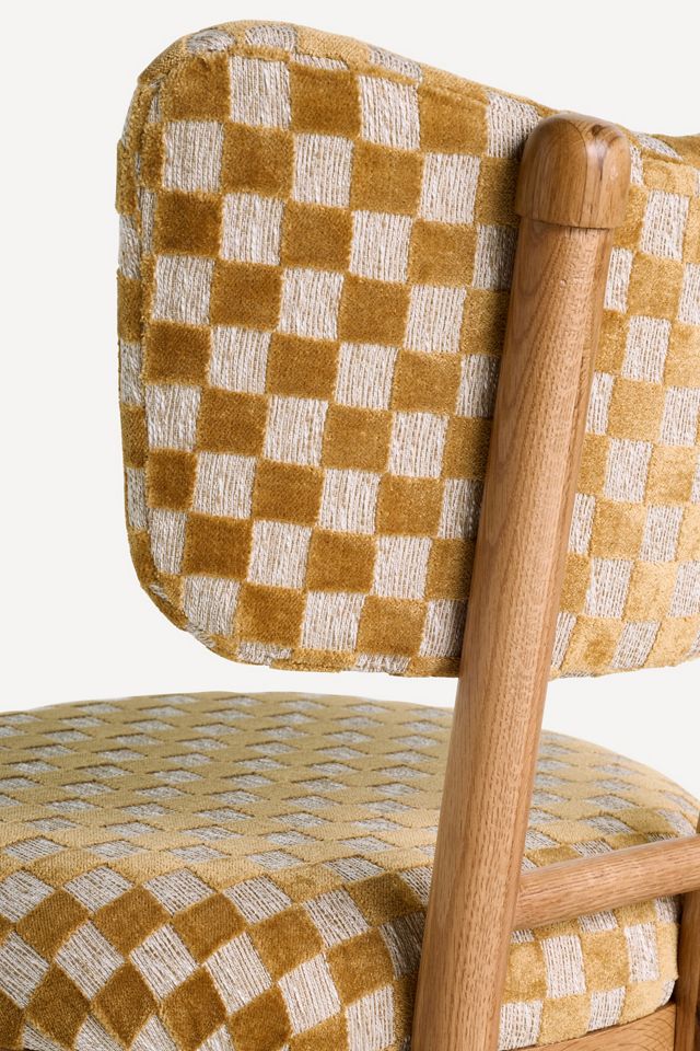 Irie Carmine Jacquard Oak Wood Dining Chair | AnthroHome