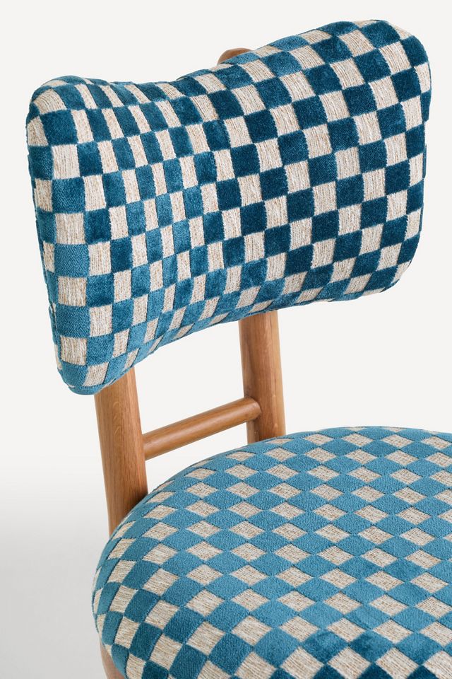 Irie Carmine Jacquard Oak Wood Dining Chair | Anthropologie