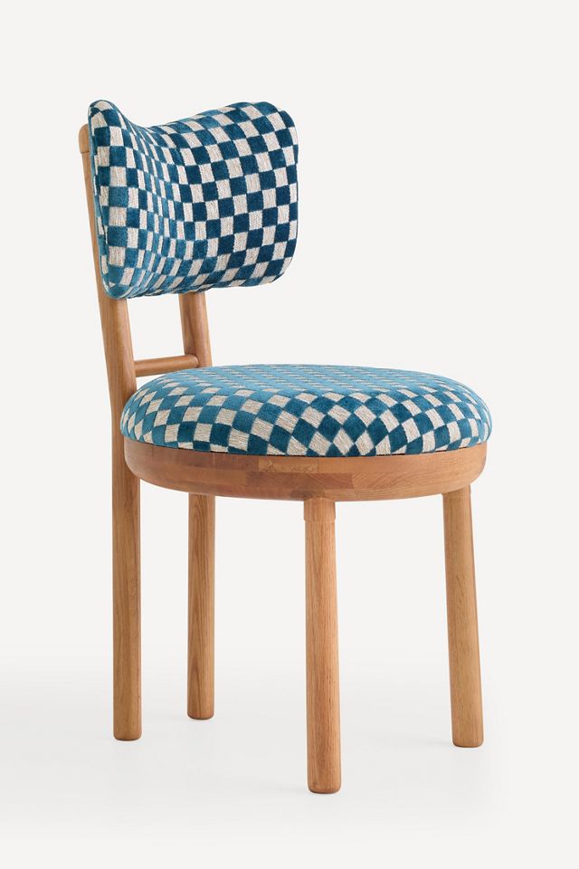 Irie Carmine Jacquard Oak Wood Dining Chair | Anthropologie