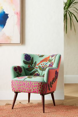【美品】Anthropologie 豹柄アクセントチェア Frannie Leopard Chair | AnthroHome