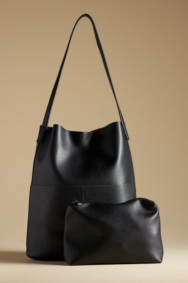 The Joss Faux-Leather Bucket Tote w/Mini Pouch #3