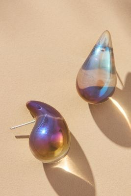 By Anthropologie The Petra Lucite Drop Earrings In Blue