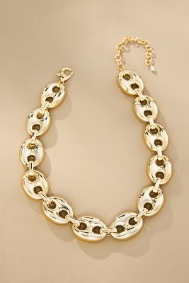 Shop By Anthropologie Xl Pop Tab Necklace In Gold