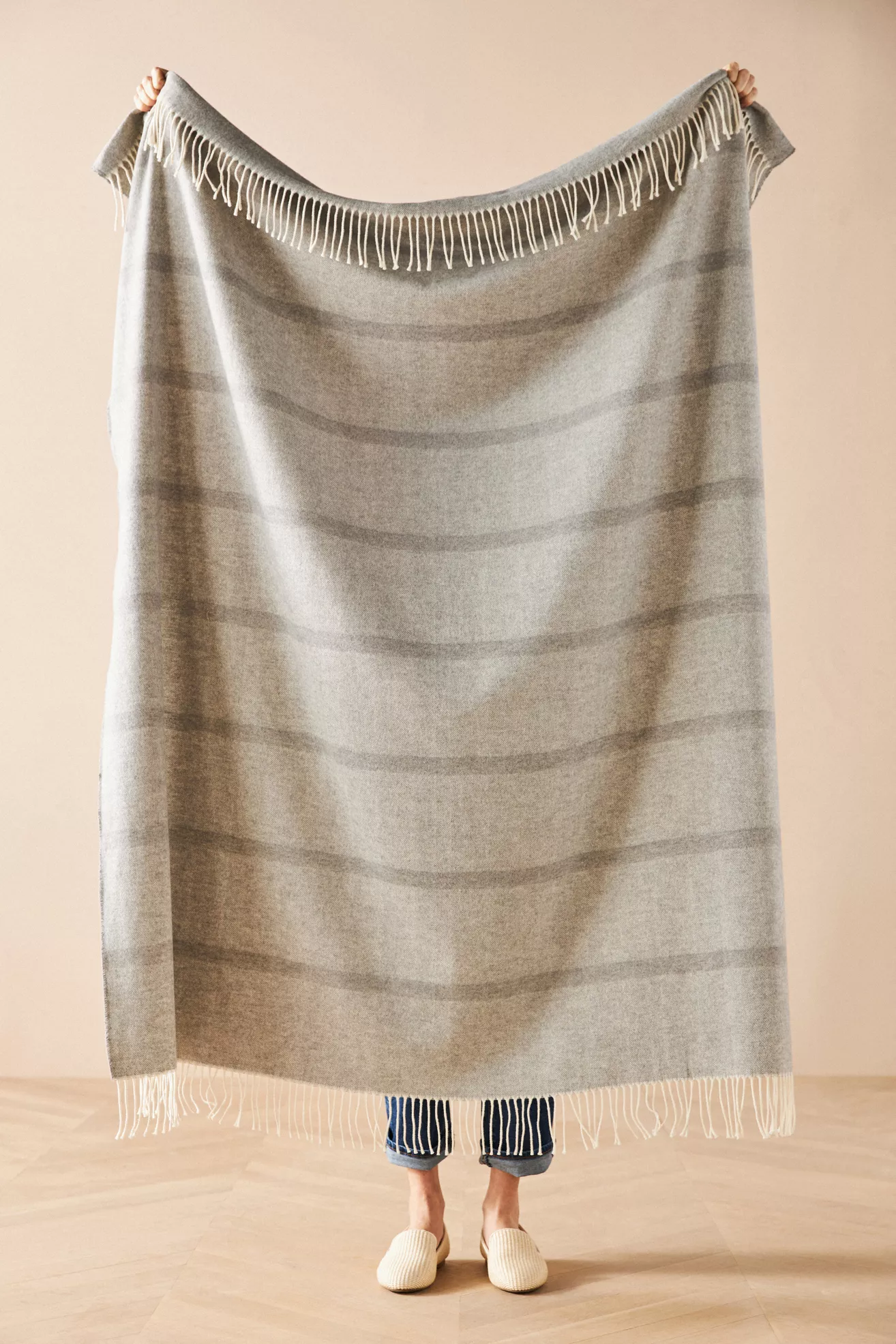 Lands Downunder Montauk Stripe Herringbone Throw Blanket - thumbnail 7