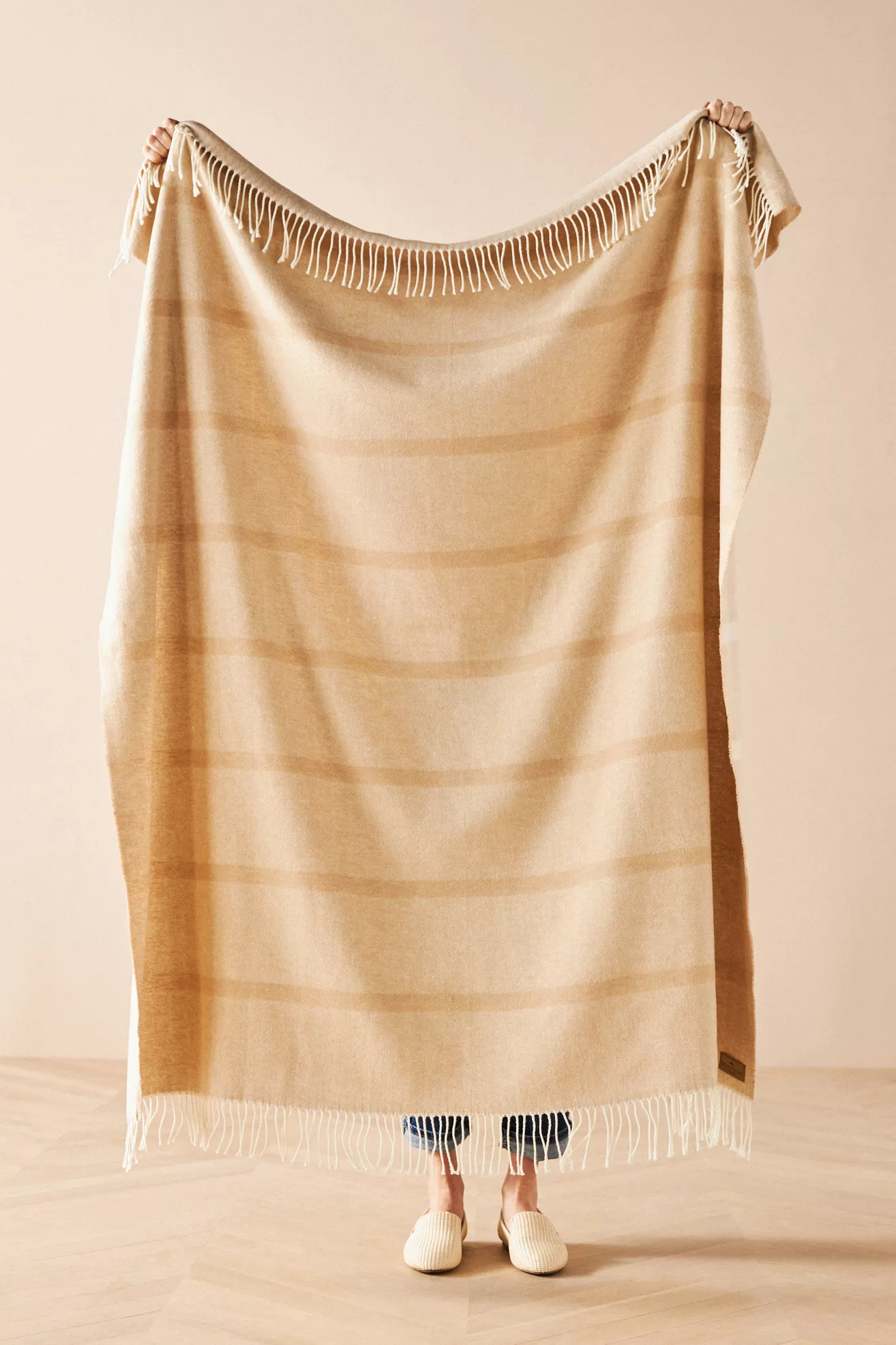 Lands Downunder Montauk Stripe Herringbone Throw Blanket - thumbnail 10