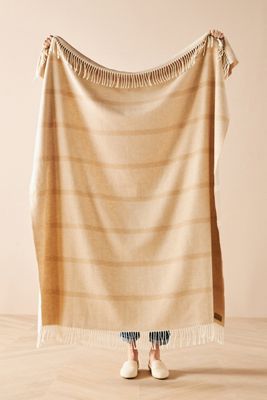 Lands Downunder Montauk Stripe Herringbone Throw Blanket