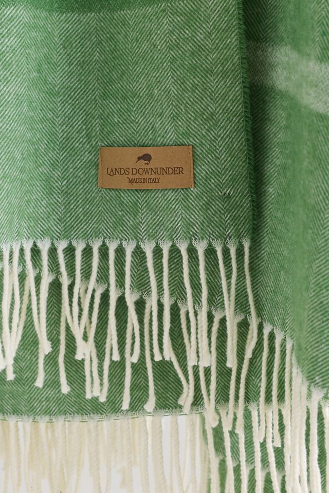 Lands Downunder Montauk Stripe Herringbone Throw Blanket #1