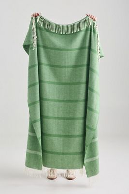 Lands Downunder Montauk Stripe Herringbone Throw Blanket