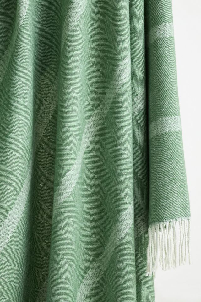 Lands Downunder Montauk Stripe Herringbone Throw #1