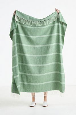 Lands Downunder Montauk Stripe Herringbone Throw