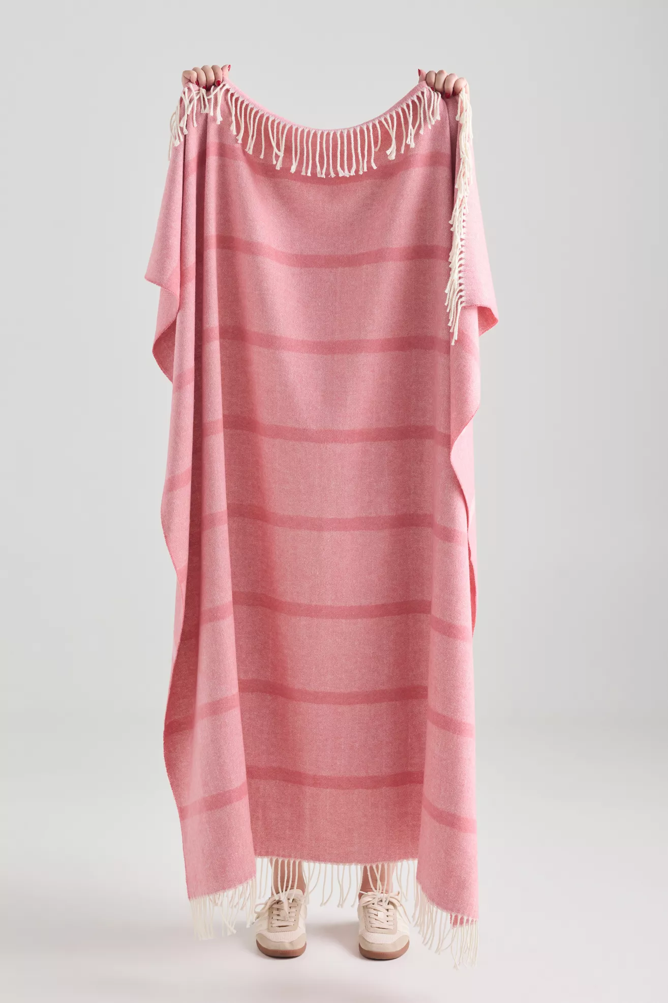 Lands Downunder Montauk Stripe Herringbone Throw Blanket - thumbnail 5