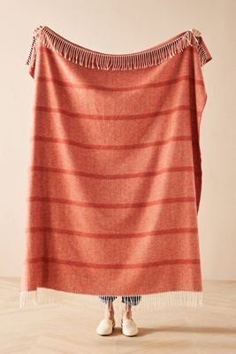 Lands Downunder Montauk Stripe Herringbone Throw Blanket