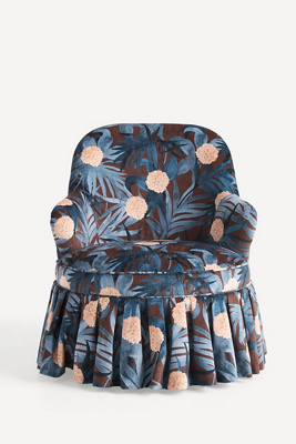 Anthropologie Frederica Velvet Lorelei Chair