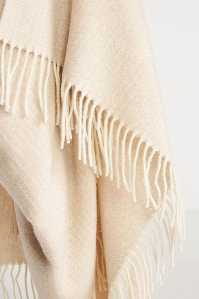 Pinstripe Cashmere Throw Blanket #2