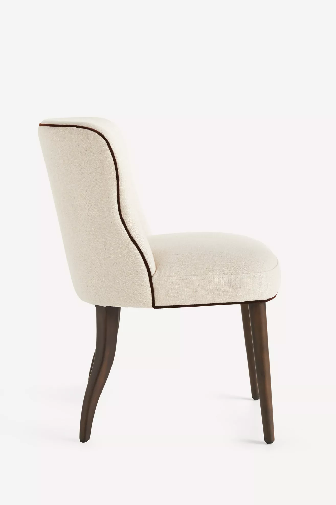 Meryl Linen Walnut Dining Chair - thumbnail 3