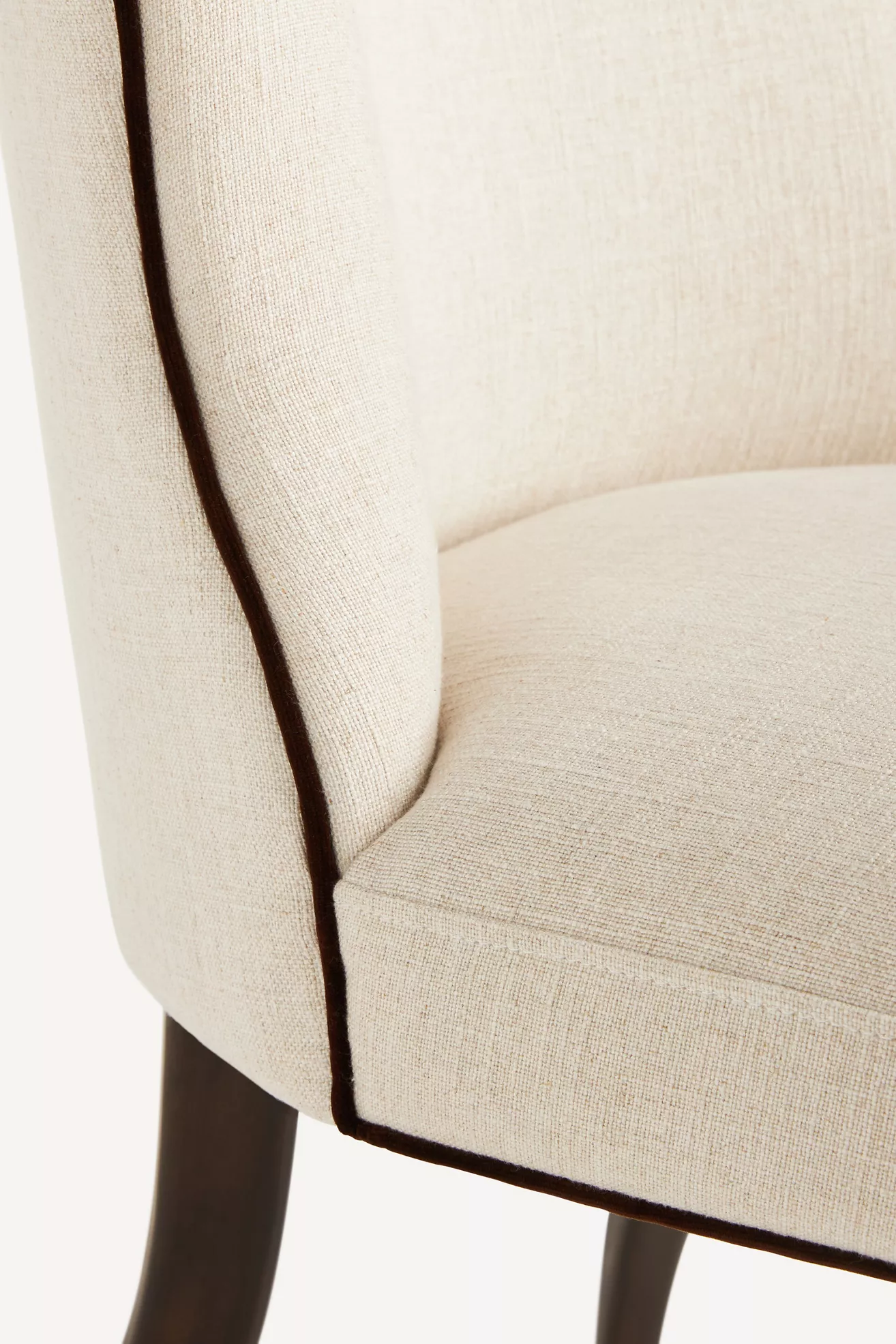 Meryl Linen Walnut Dining Chair - thumbnail 5