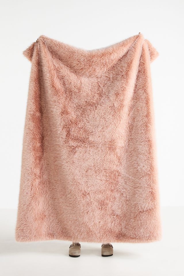 Anthropologie offers faux fur throw blanket