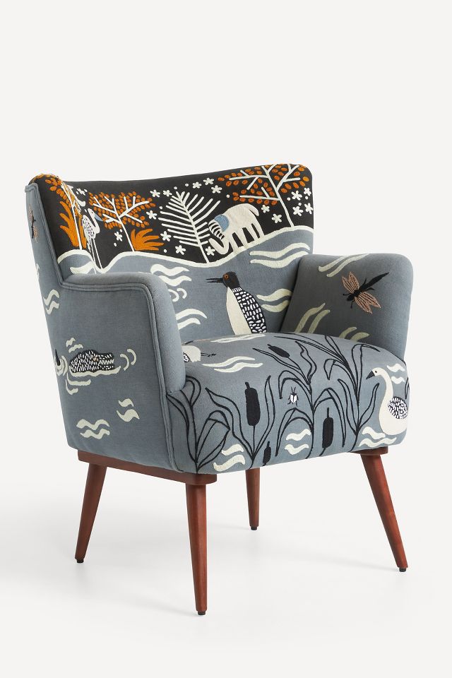 【美品】Anthropologie 豹柄アクセントチェア 美品】Anthropologie 豹柄アクセントチェア