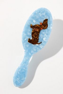 Solar Eclipse Handpainted Acetate Hair Brush