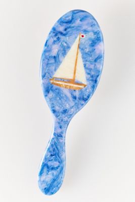 Solar Eclipse Handpainted Acetate Hair Brush
