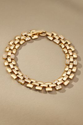 By Anthropologie Plain Watchband Bracelet In Gold