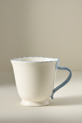 Anthropologie Benedita Bow Stoneware Mug
