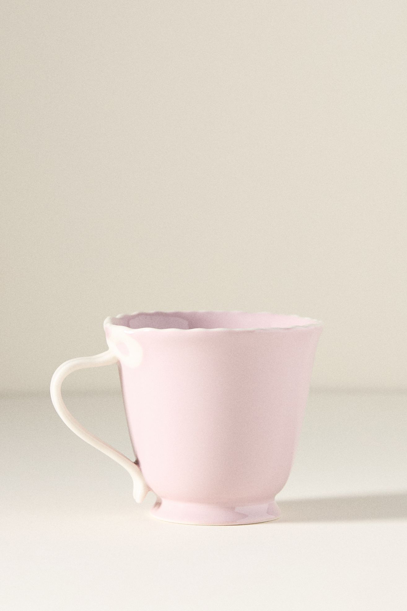Benedita Bow Stoneware Mug - Medium Pink, Standard, One Size