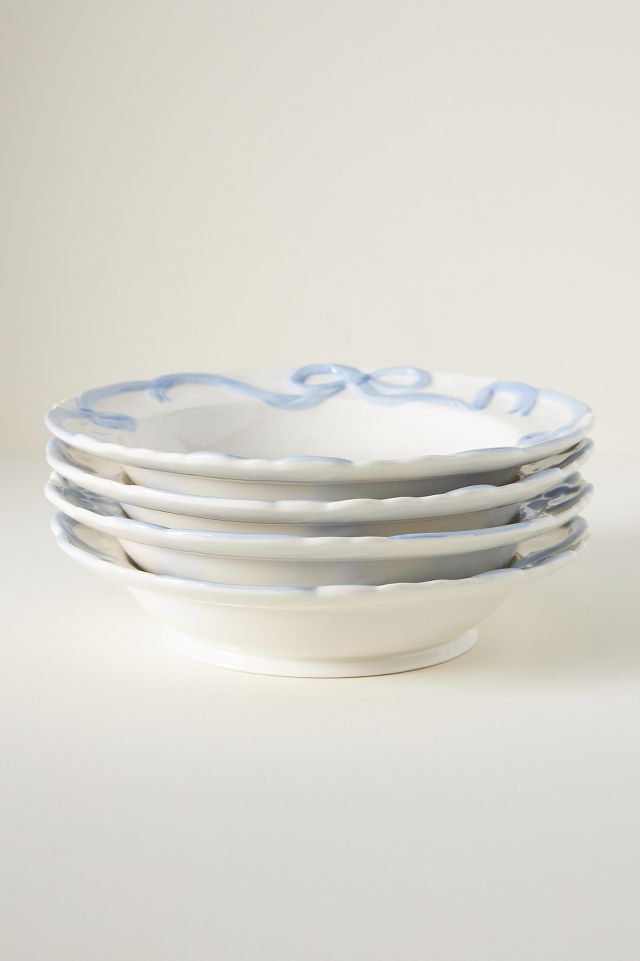 Benedita Bow Stoneware Bowls, Set of 4