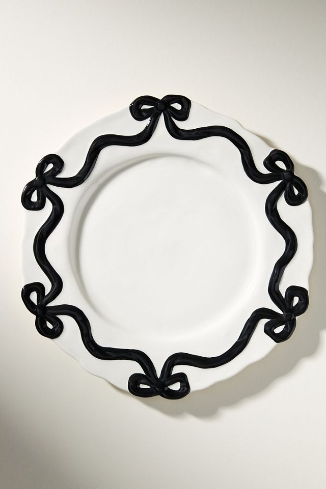 Benedita Bow Stoneware, Set of 4, Dinner Plates