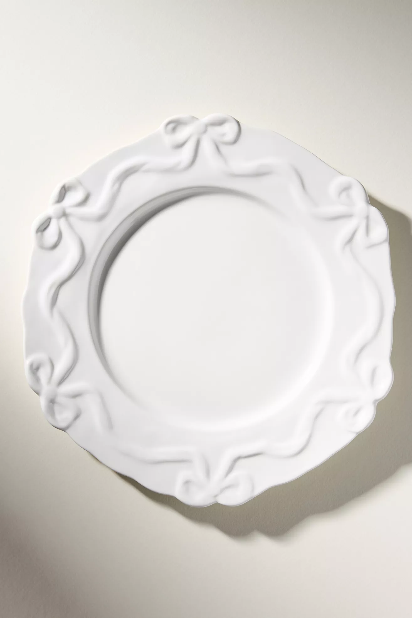 Benedita Bow Stoneware Dinner Plates, Set of 4 - thumbnail 8