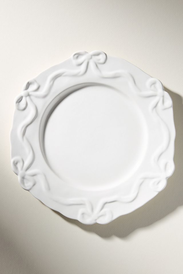 Benedita Bow Stoneware Dinner Plates, Set of 4 #1