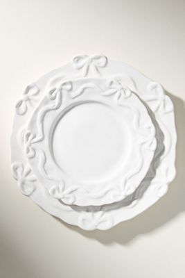 Benedita Bow Stoneware Side Plates, Set of 4