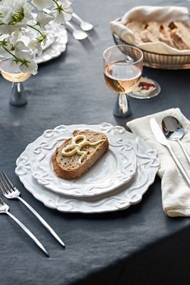 Reactive Glaze Stoneware Side Plates, Set of 4