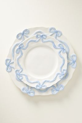 Benedita Bow Stoneware Side Plates, Set of 4