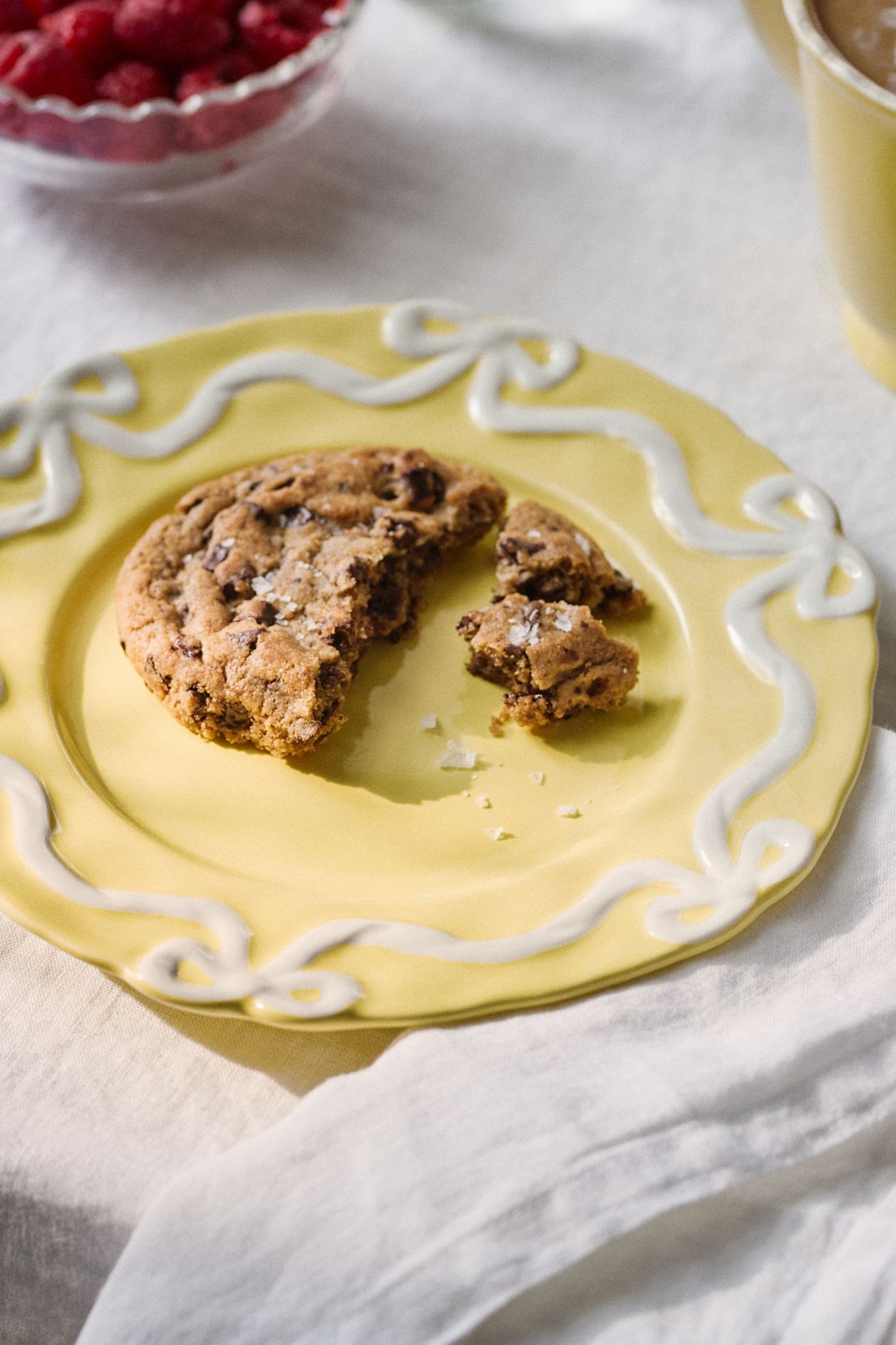 Benedita Bow Stoneware Side Plates, Set of 4 - Butter, Set Of 4