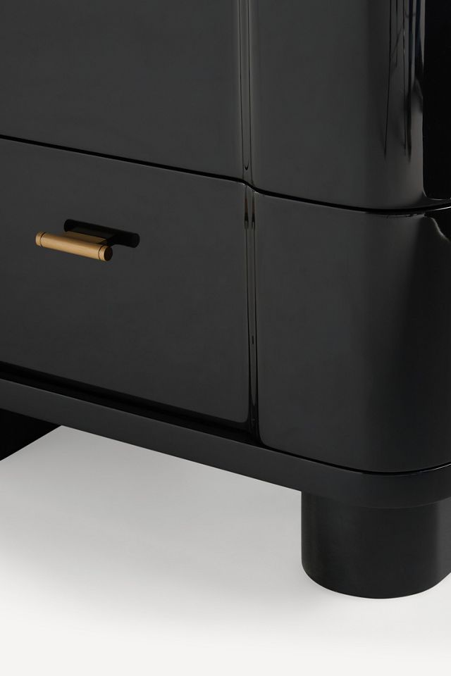 Osaka Lacquer Two-Drawer Nightstand #3