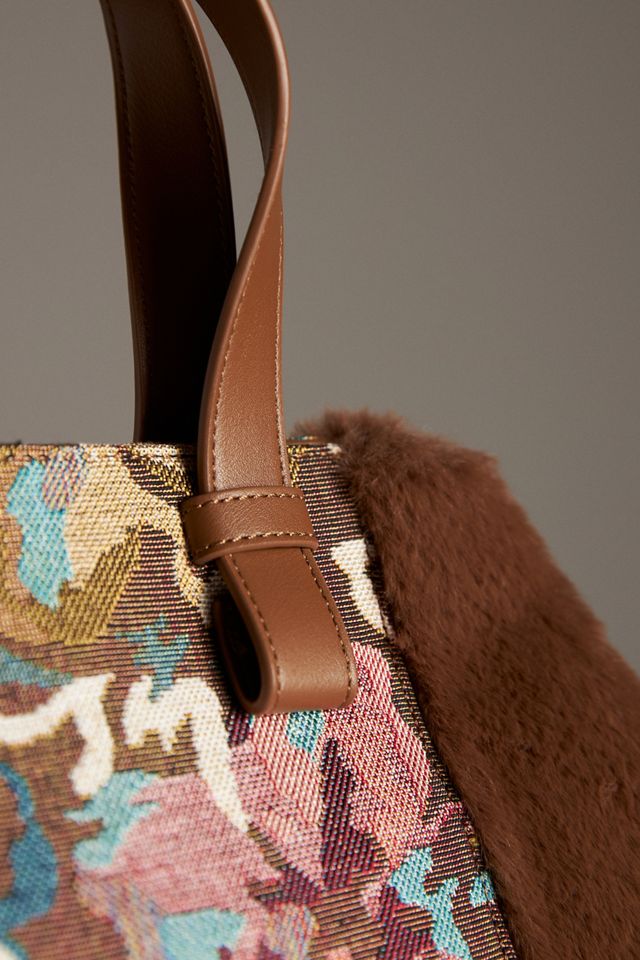 Velvet Two-Tone Satchel #2