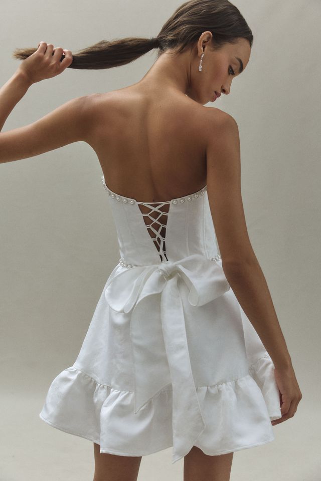 V. Chapman Evie Strapless Fit & Flare Brocade Mini Dress #2