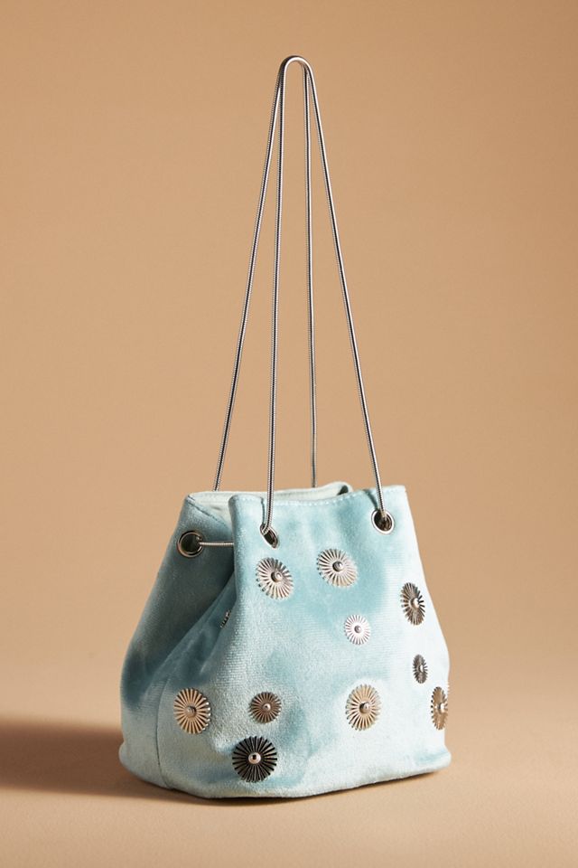 Embellished Velvet Pouch Bag #1