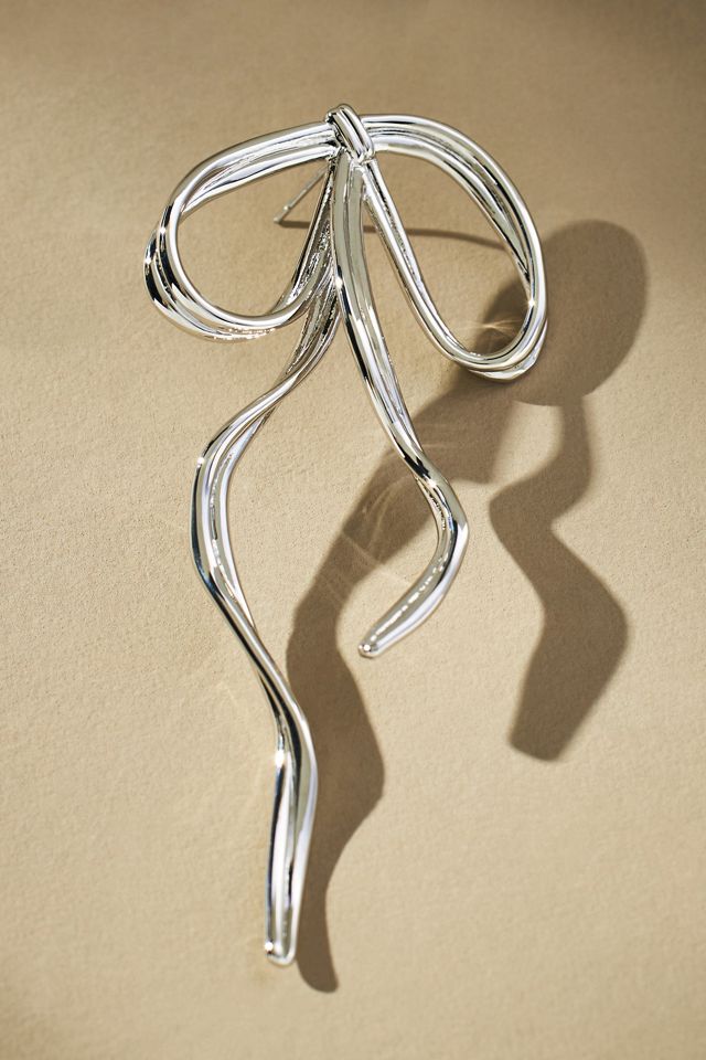 Floppy Bow Drop Earrings #1