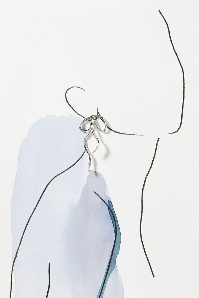 Floppy Bow Drop Earrings #2