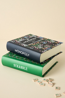 Scrabble by Anthropologie Floral Bookshelf Game