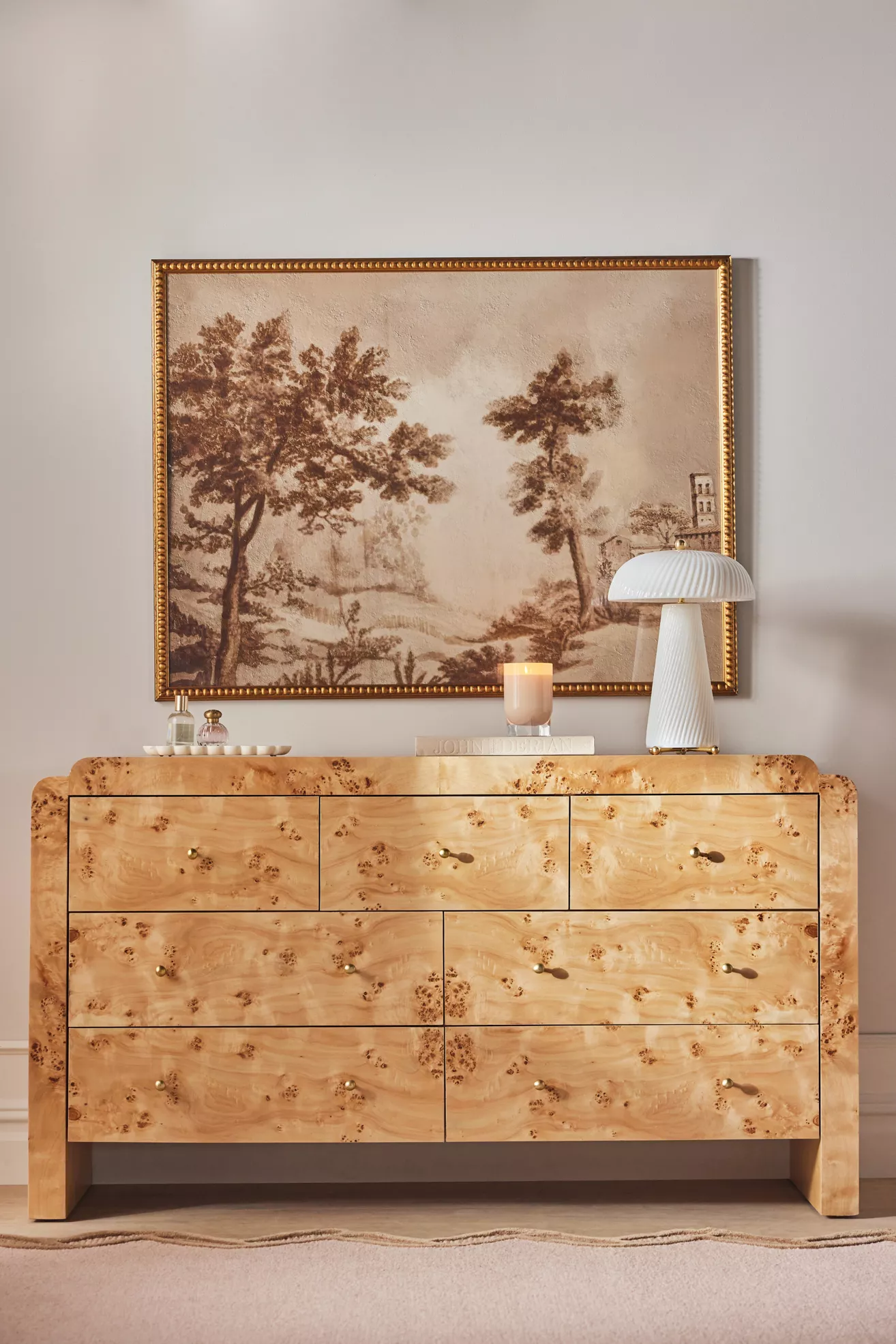Shura Burl Seven-Drawer Dresser