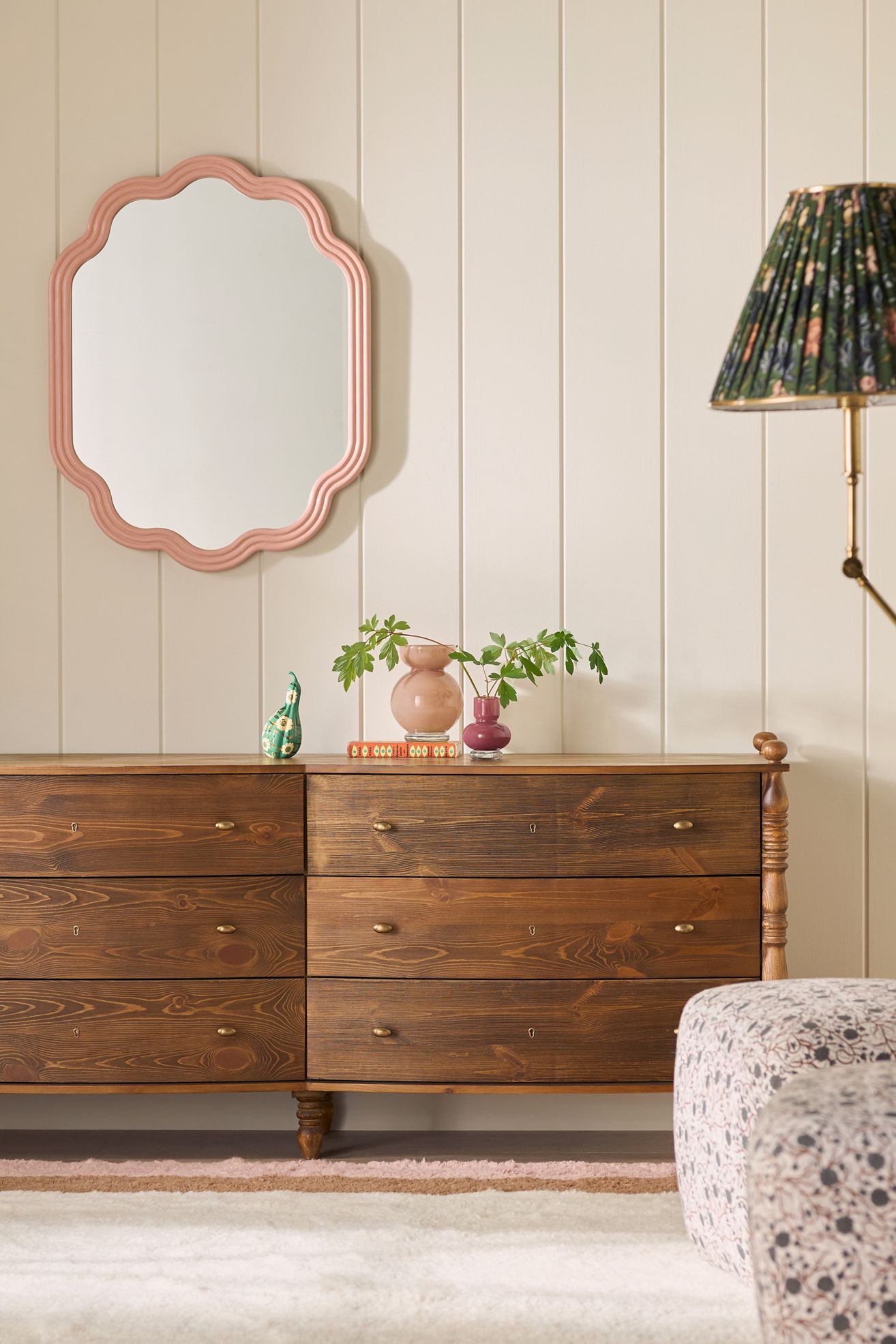 Spindle Six-Drawer Dresser - Tobacco, Standard, One Size