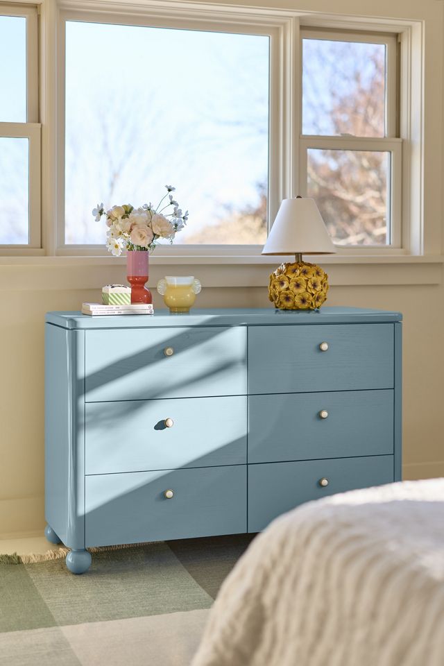 Tasha Lacquer Six-Drawer Dresser | AnthroHome