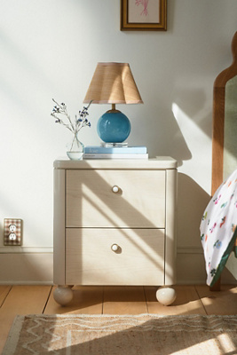 Anthropologie Tasha Two-drawer Nightstand In White