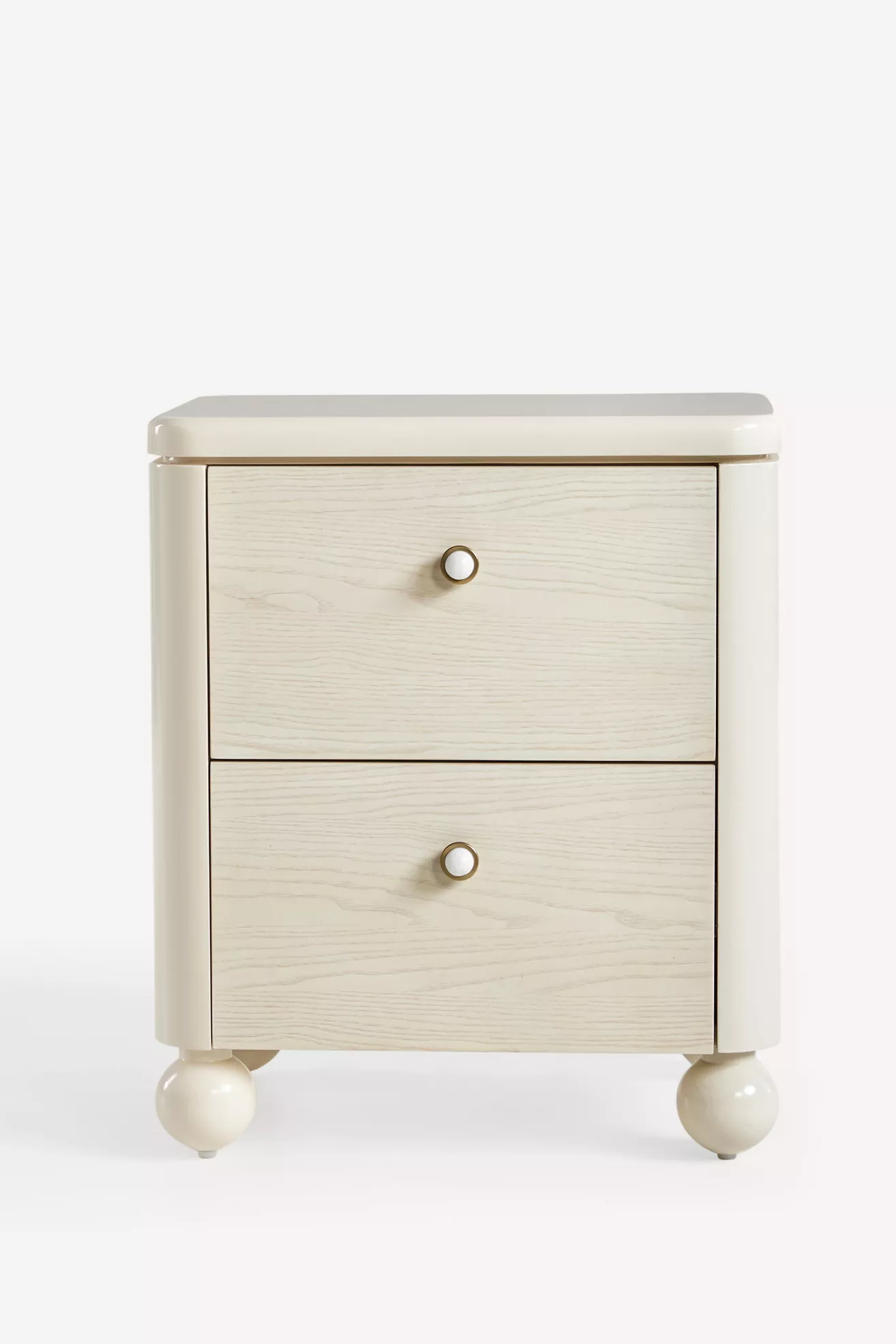 Tasha Lacquer Two-Drawer Nightstand - thumbnail 7