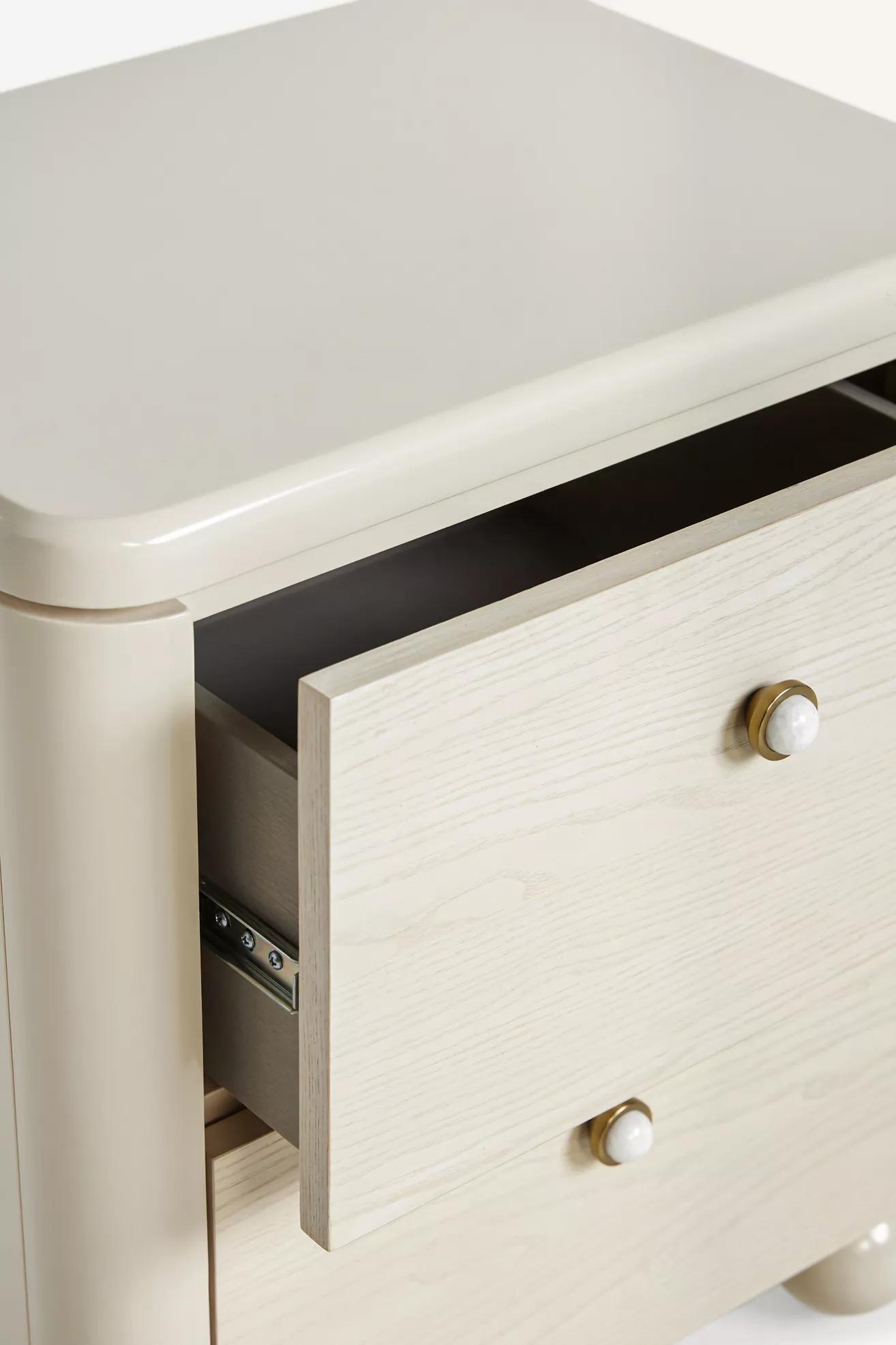 Tasha Lacquer Two-Drawer Nightstand - thumbnail 9