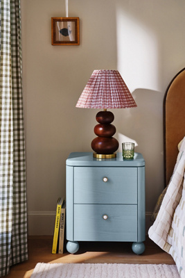 Tasha Lacquer Two-Drawer Nightstand | AnthroHome